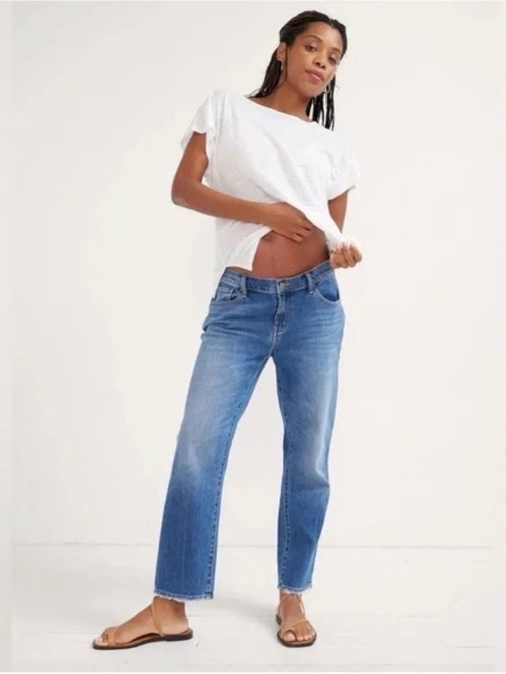 HATCH Collection Maternity Under the Bump Boyfriend Jean